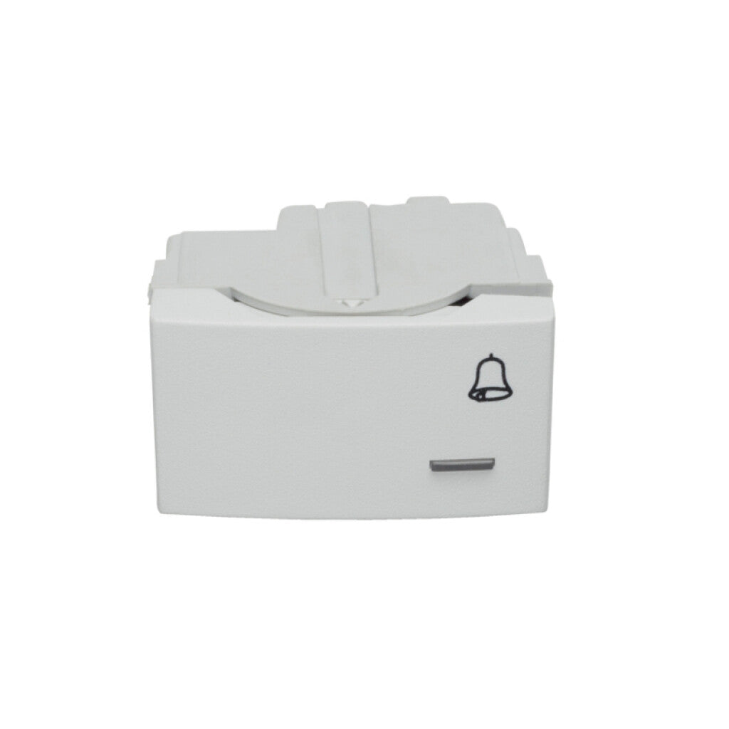 Mód. pulsador p/timbre 16A 250V blanco - RO1306X