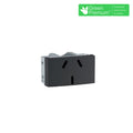 Mód. t/cte. standard c/tierra (1M) 10A 250V gris - RO1828