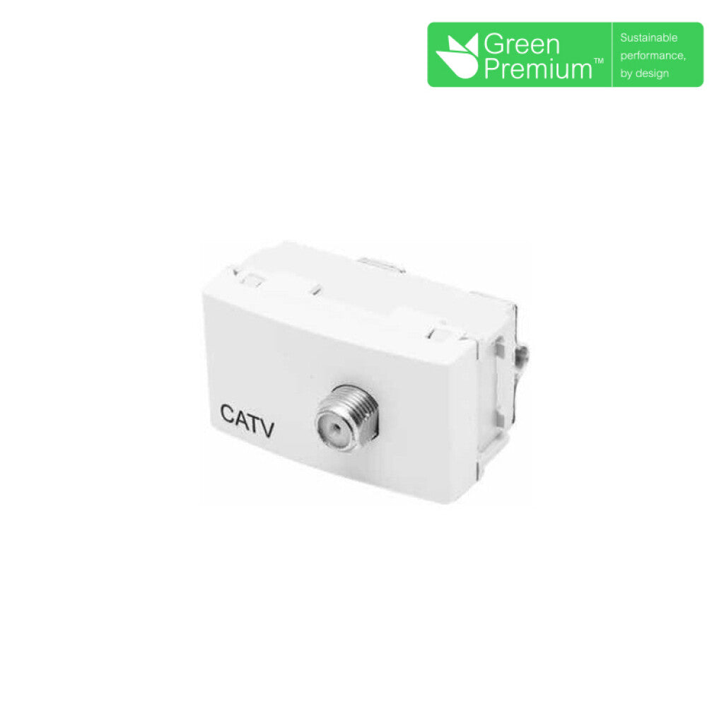 Mód. toma CATV pasante blanco - RO2036X