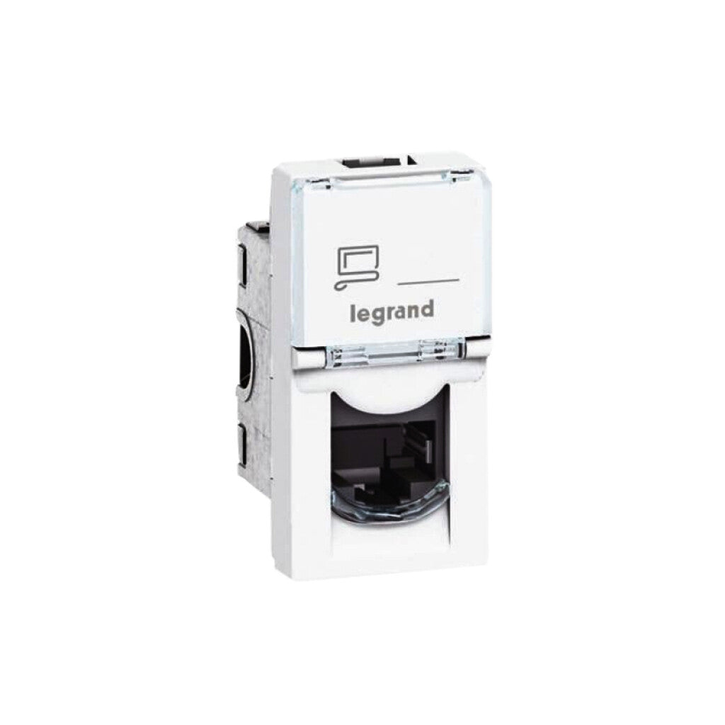 Mód. toma datos RJ45 cat. 6, bco. - Mosaic Legrand - LJ0951X
