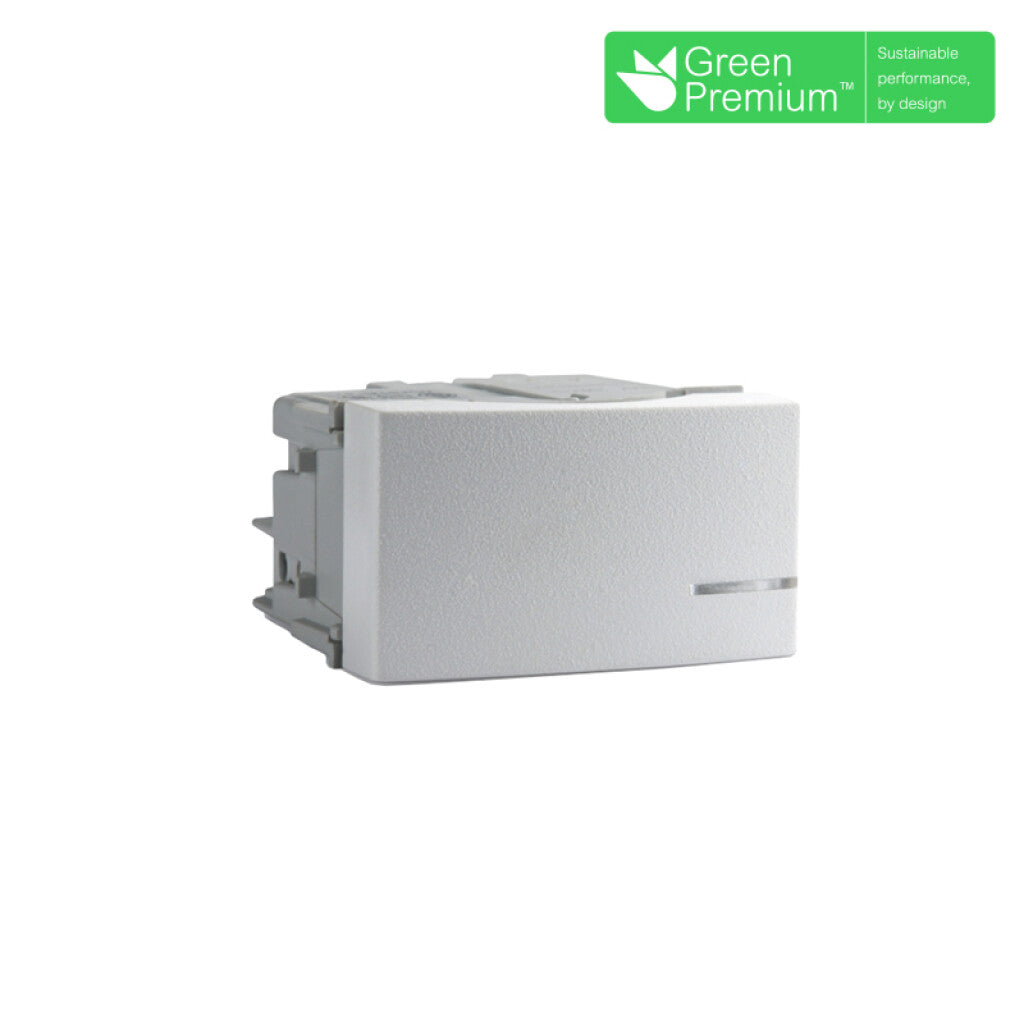 Mód. unipolar blanco 16A 250V en blister - RO1006X