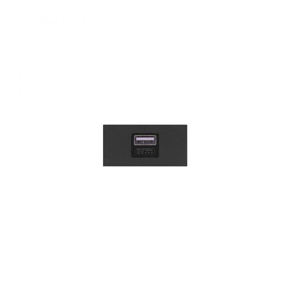 Módulo cargador USB-A 2,4A gris - Reggio - M46284N