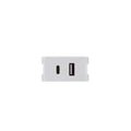 Módulo cargador USB A+ C 2,1A Atenea blanco - M48282