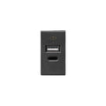 Módulo cargador USB A+C 3A 1 grafito - C56479