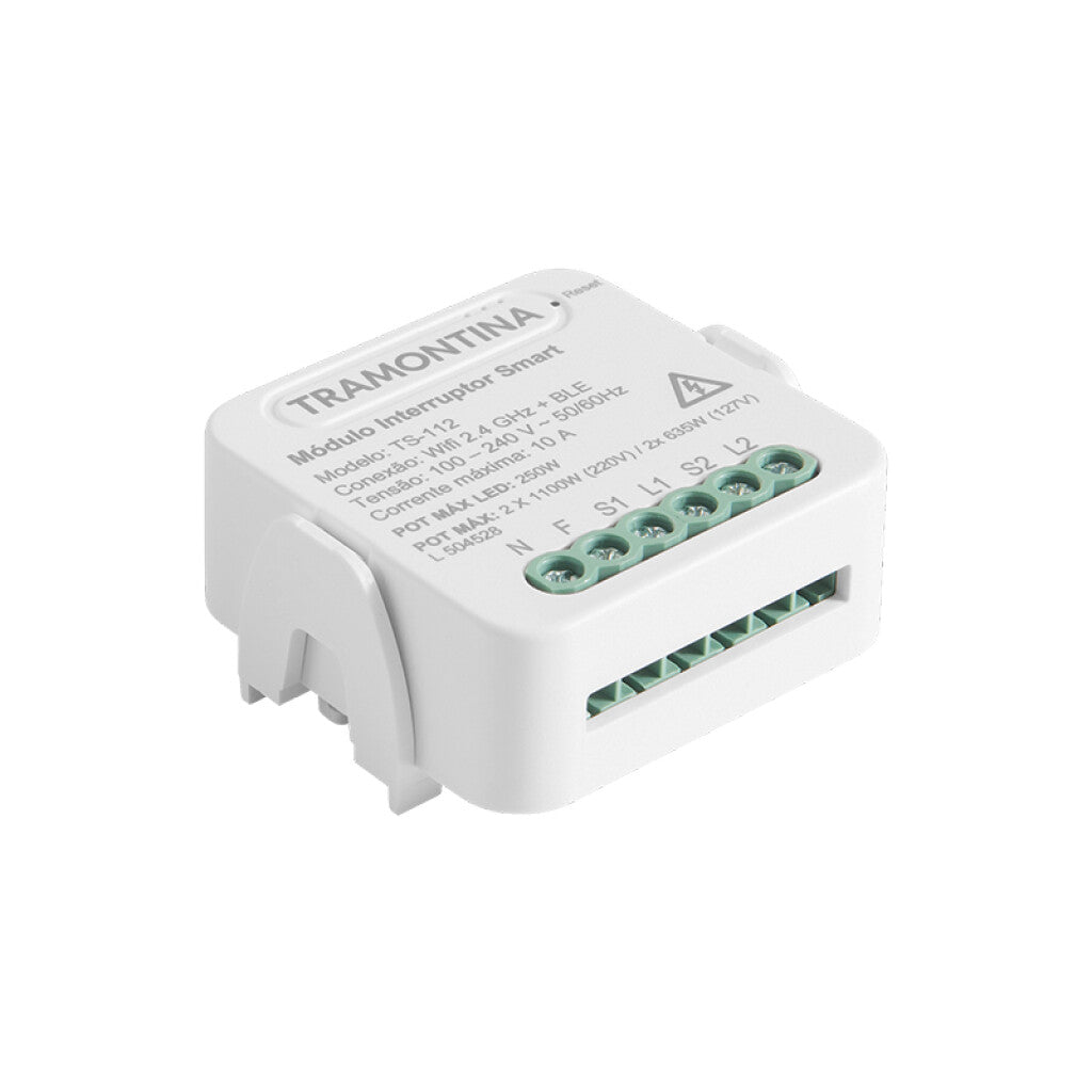 Módulo interruptor inteligente WIFI 2 canales blco -TRAMONTINA - TE3924
