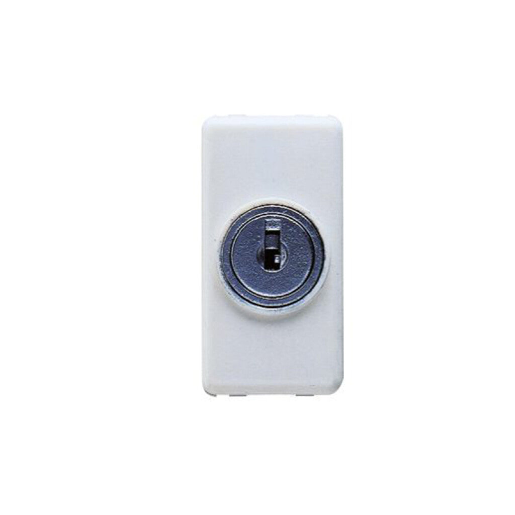 Módulo interruptor unipolar con llave blanco - GC0008