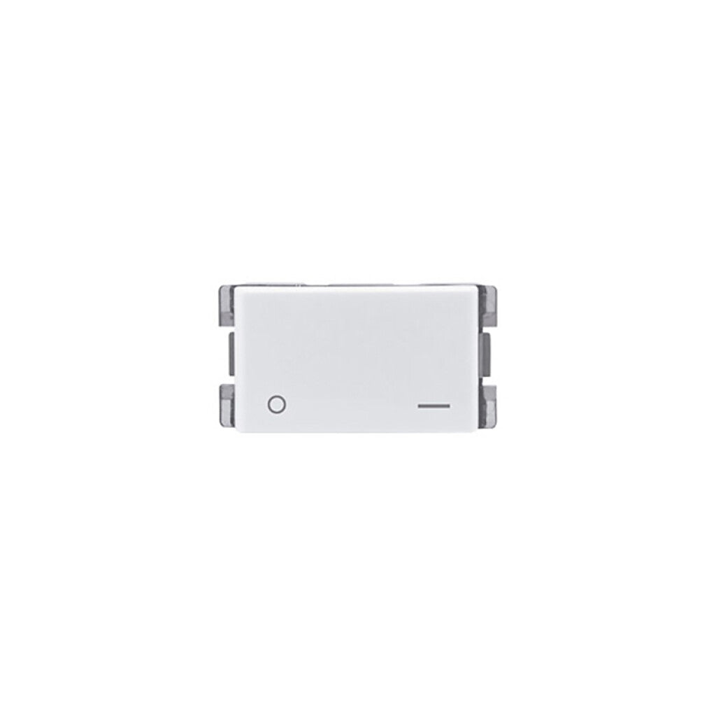 Módulo llave bipolar 10A 250V blanco -Atenea Plus - M48130