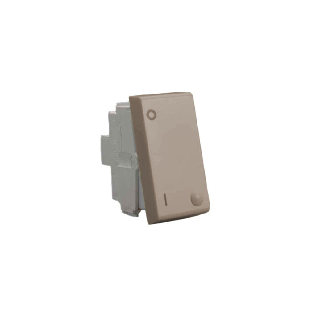 Módulo llave bipolar, 16AX-250V, beige - Reggio - M46129