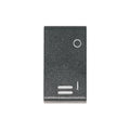 Módulo llave bipolar grafito luminoso -Duomo Flat - C56117