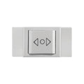 Módulo pulsador p/persiana 10A-250V blanco Reggio - M46138
