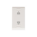 Módulo pulsador p/persiana 10A 250V Duomo blanco - C57876
