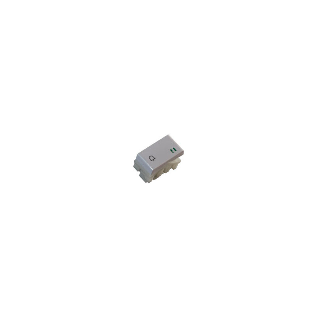 Módulo pulsador unip. 10A 250V neutro blanco puro - SK3180