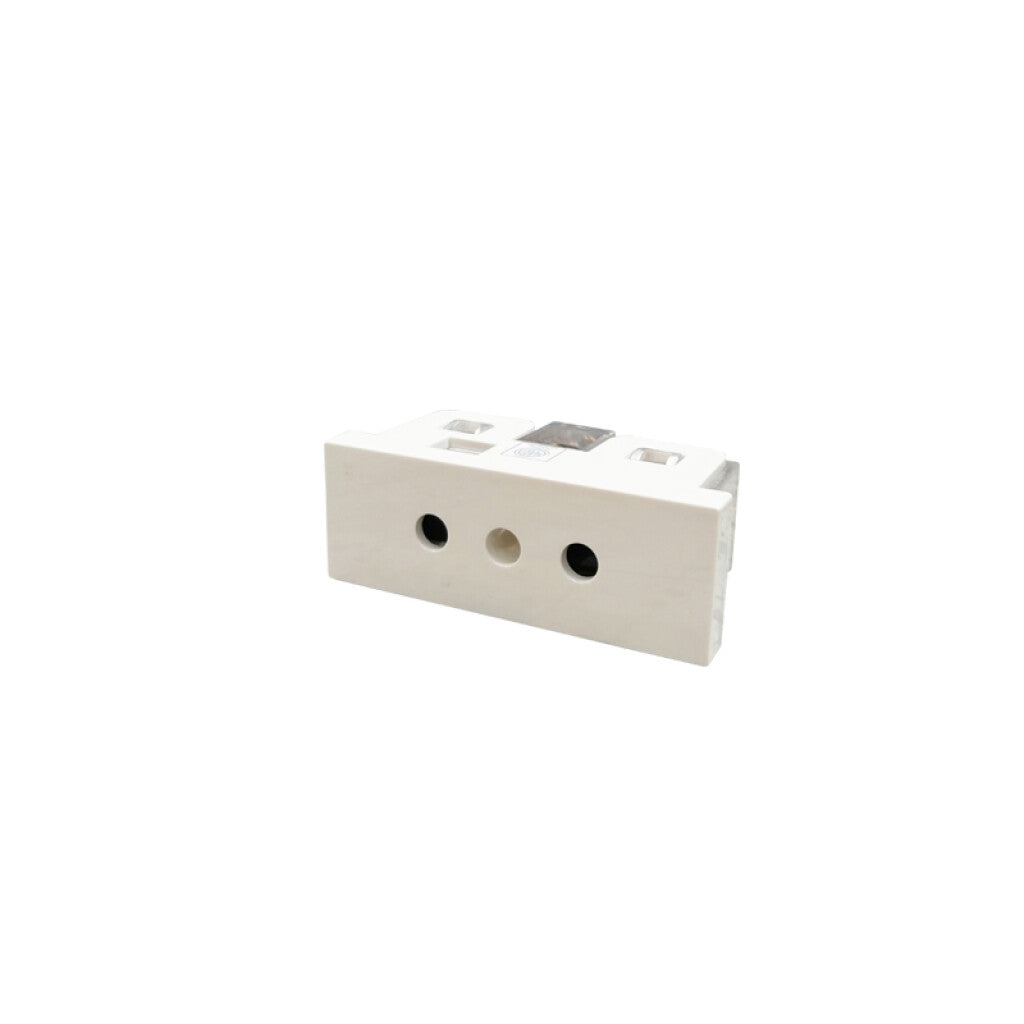 Módulo t/cte. 2P+T 10A 250V bianco reale Silight - SK3136