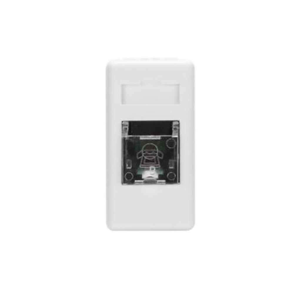 Módulo toma telefónico RJ11 blanco - GC0251