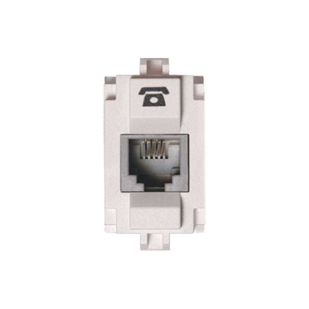Módulo toma telefónico RJ11 - Visione blanco - C53220