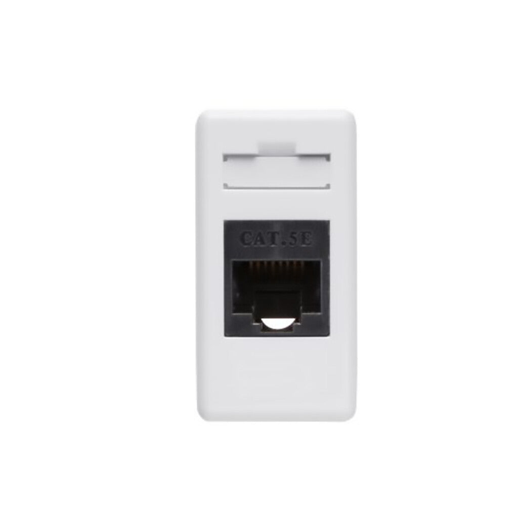 Módulo toma UTP RJ45 Cat:5E, 4 pares, blanco - GC0271