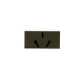 Módulo tomacorriente argentino gris - Reggio - M46254