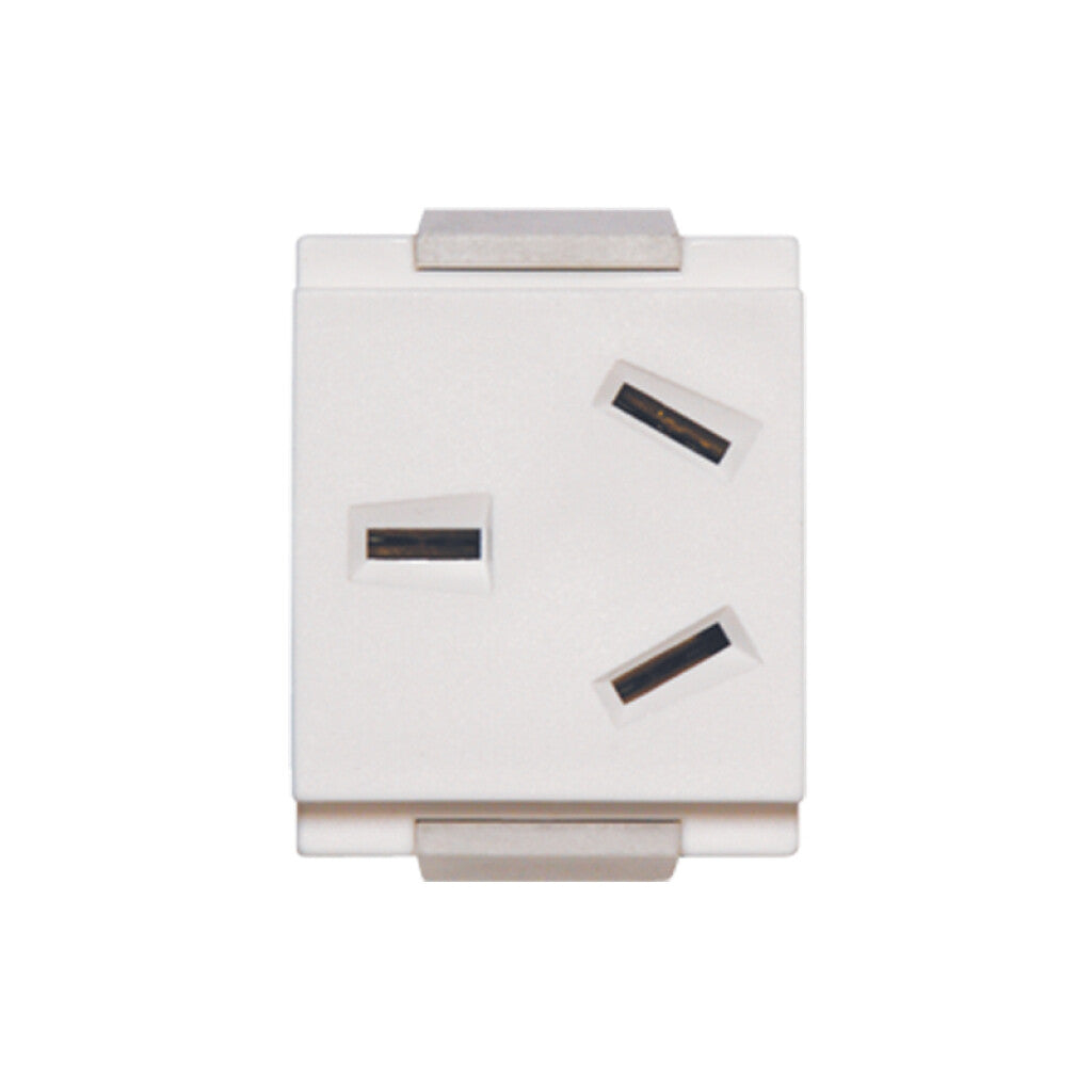 Módulo tomacorriente estándar - Visione blanco - C53212