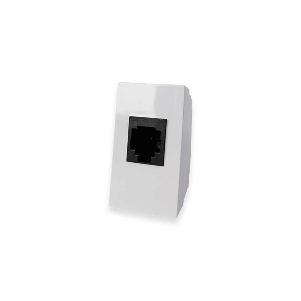 Módulo tomacorriente p/teléfono RJ11 blanco puro - SK3186