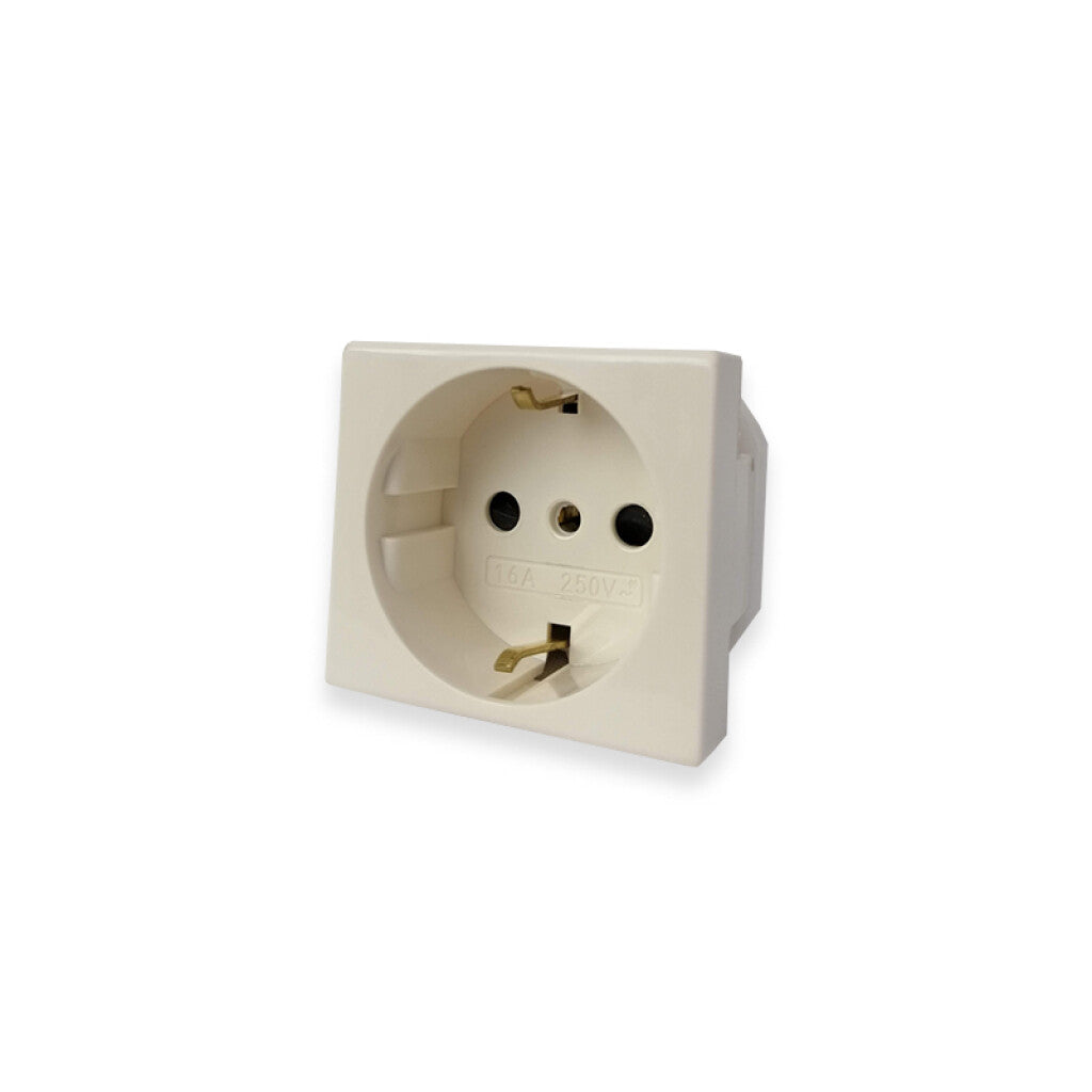 Módulo tomacorriente schuko 16A 250V bco. blanche - SK3232