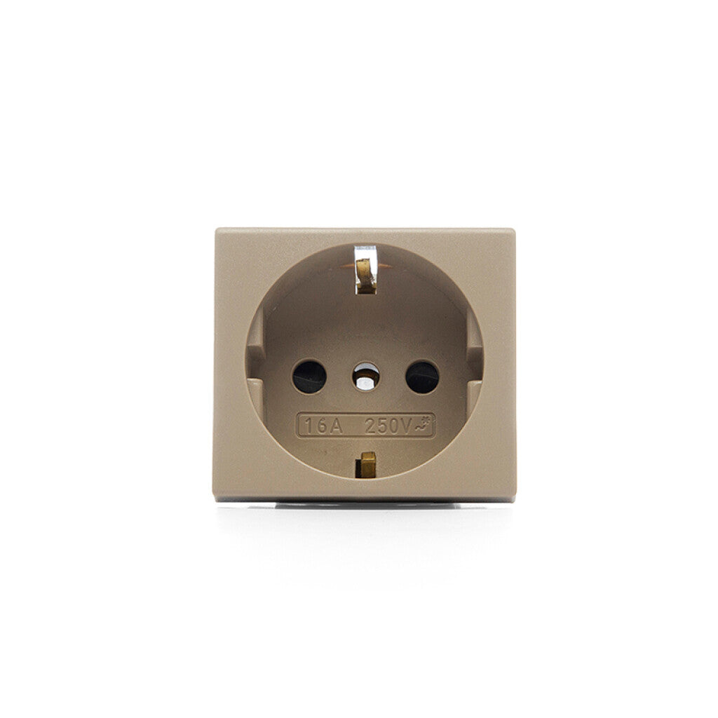 Módulo tomacorriente schuko 16A 250V beige Sica - SK3032