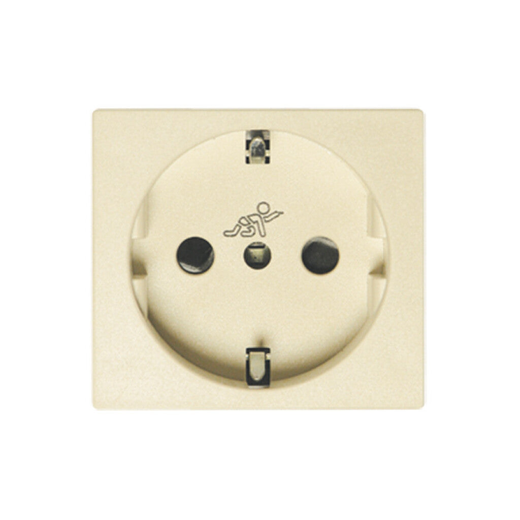 Módulo tomacorriente schuko 16A - Duomo marfil - C57206