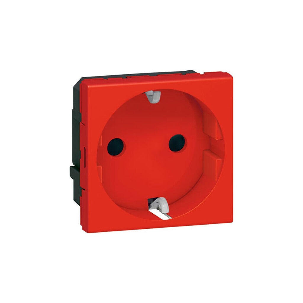 Módulo tomacorriente schuko 16A rojo - Legrand - LJ0927
