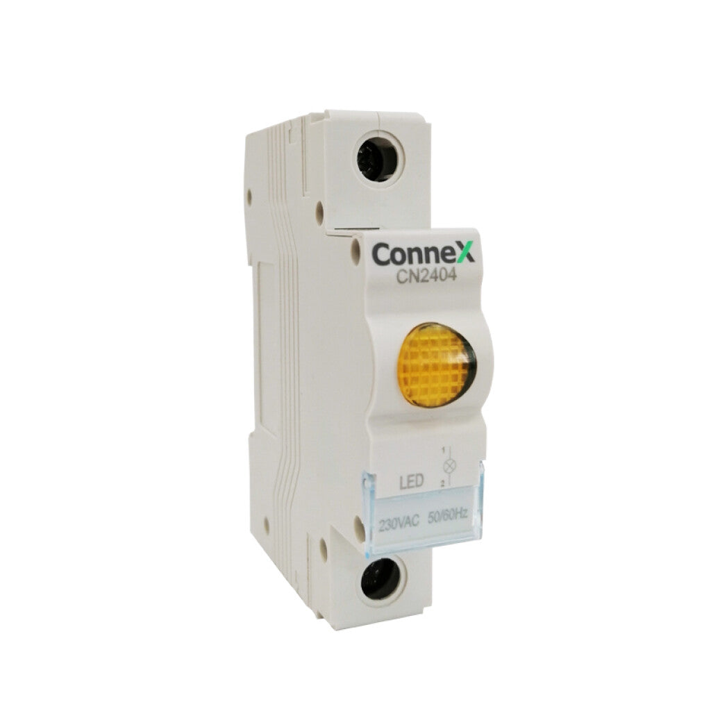 Piloto led amarillo modular p/riel DIN 220Vac - CN2404