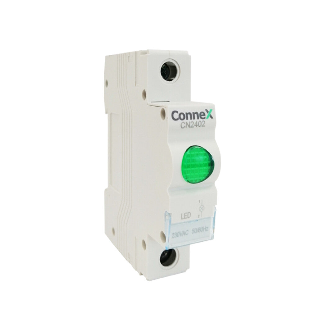 Piloto led verde modular p/riel DIN 220Vac - CN2402