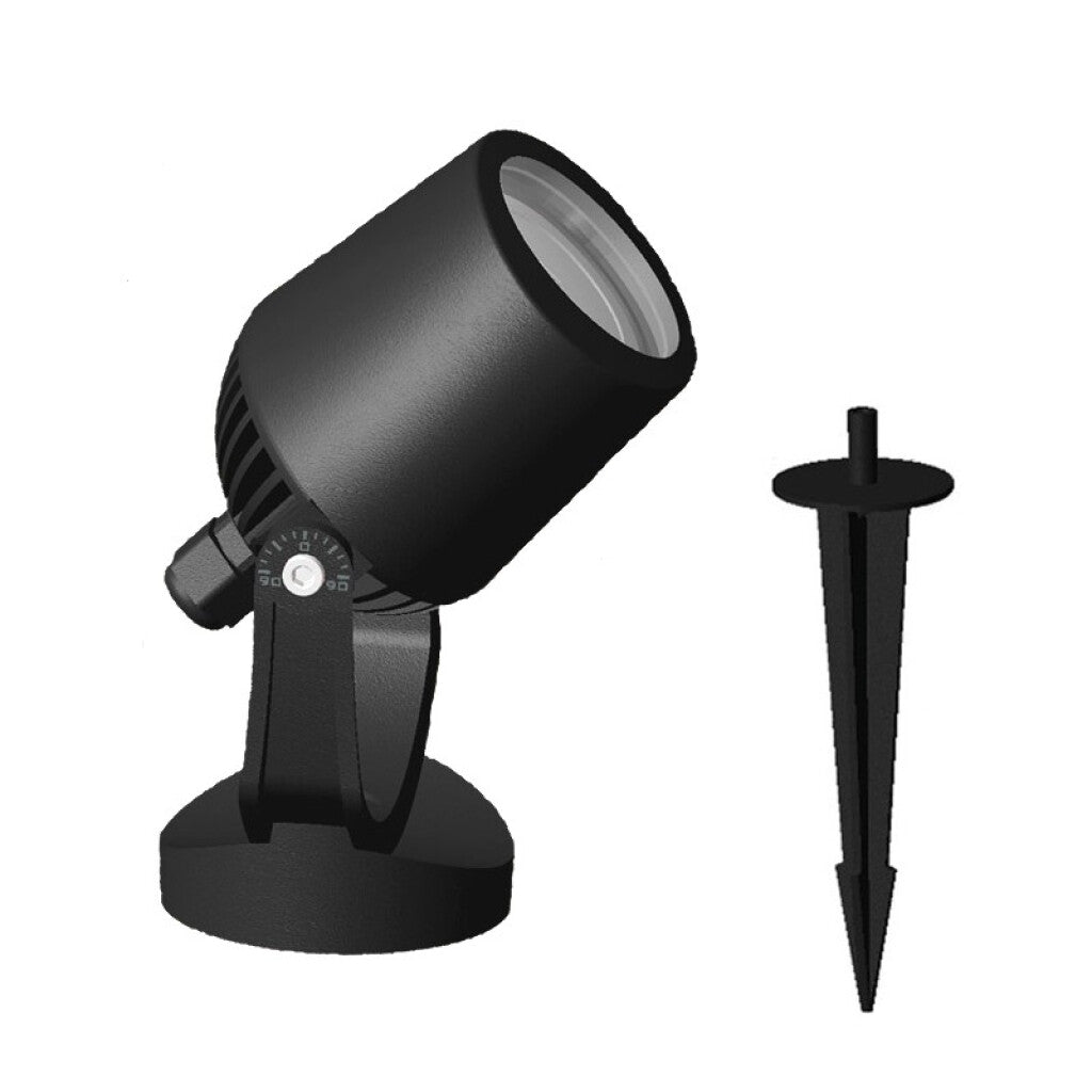 Pincho LED jardín negro GU10inc seteable MINITOMMY - FL0100