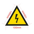 Placa adhesiva p/tablero señal rayo 10 x 10 cm. - WI2810
