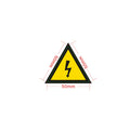 Placa adhesiva p/tablero señal rayo 5 x 5 cm. - WI2805