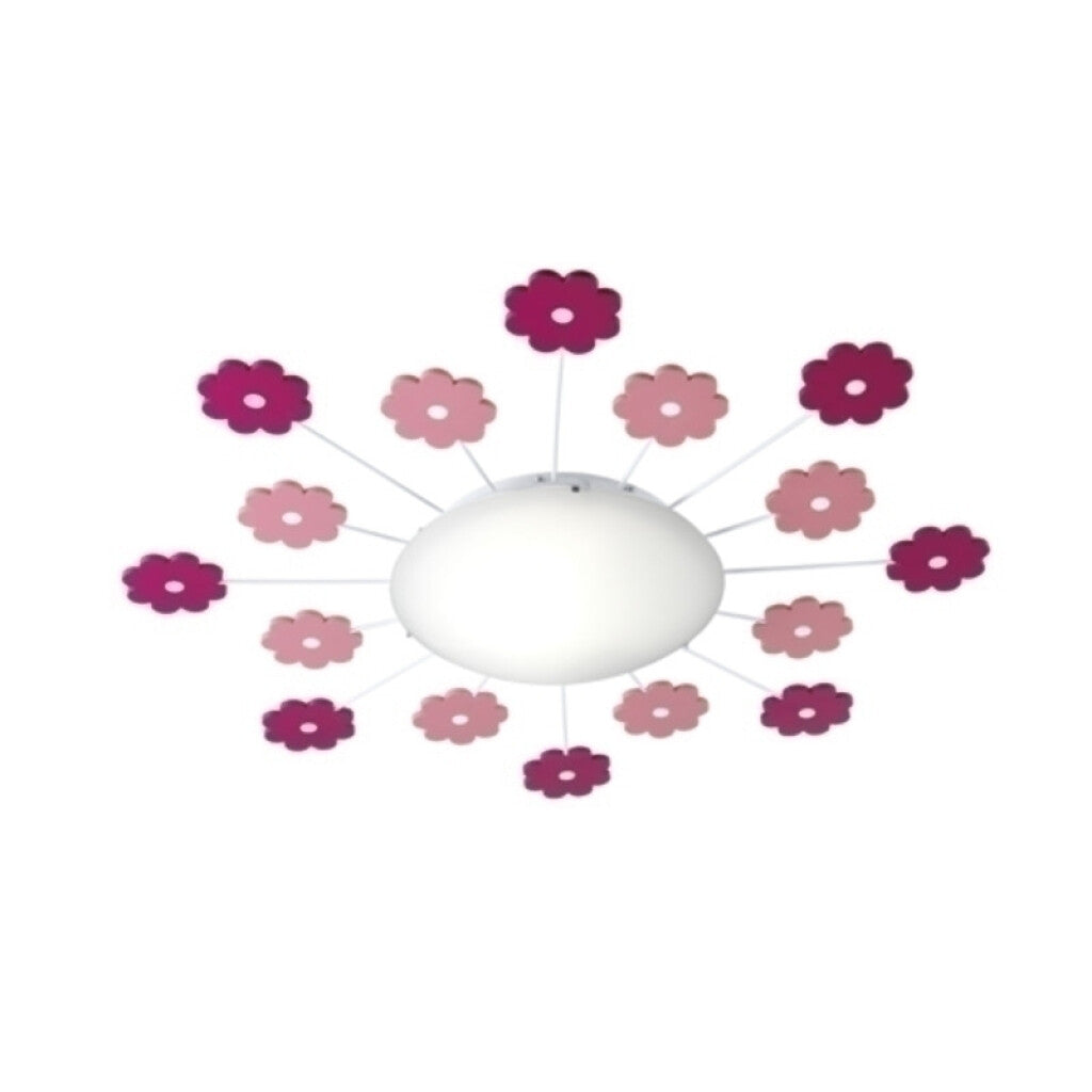 Plafón infantil motivo flores rosadas 1XE27 VIKI 1 - EG0380