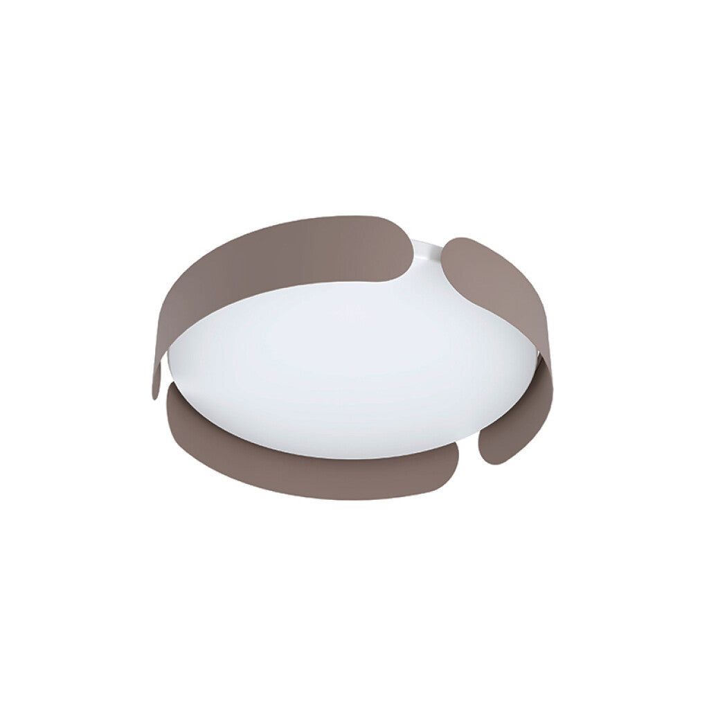 Plafón LED acero marrón 20W cálida Ø370 VALCASOTTO - EG3502