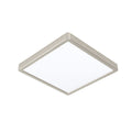 Plafón LED cuadr.níquel 20W 3000K 285x285mm FUEVA5 - EG3456