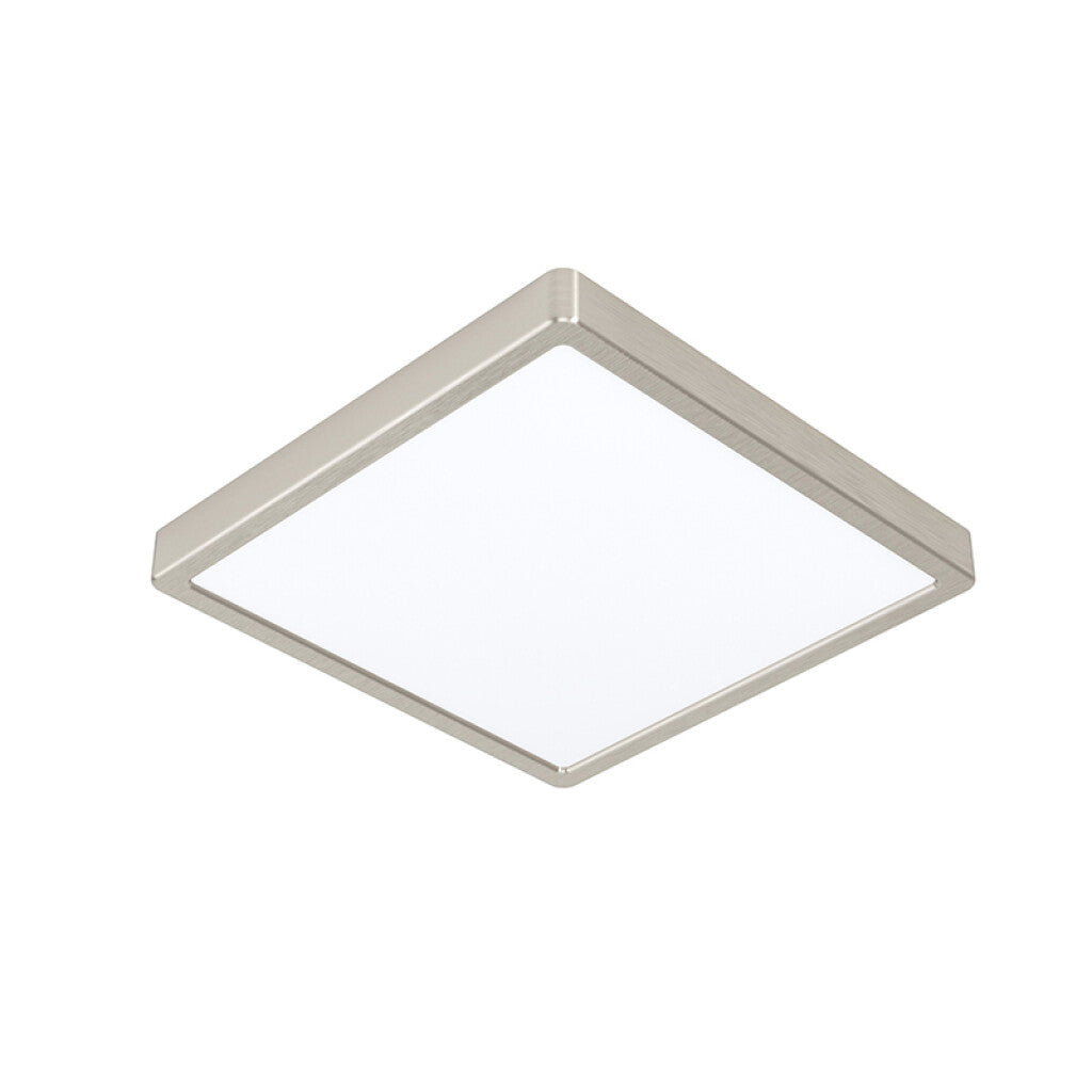 Plafón LED cuadr.níquel 20W 3000K 285x285mm FUEVA5 - EG3456