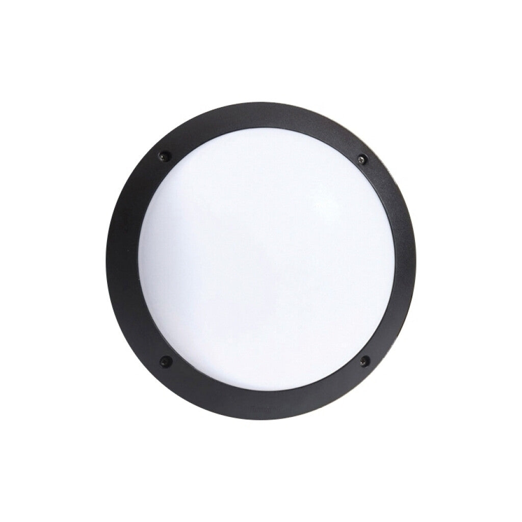 Plafón LED negro IP66 GX53 inc Ø300mm LUCIA 1R3 - FL0412