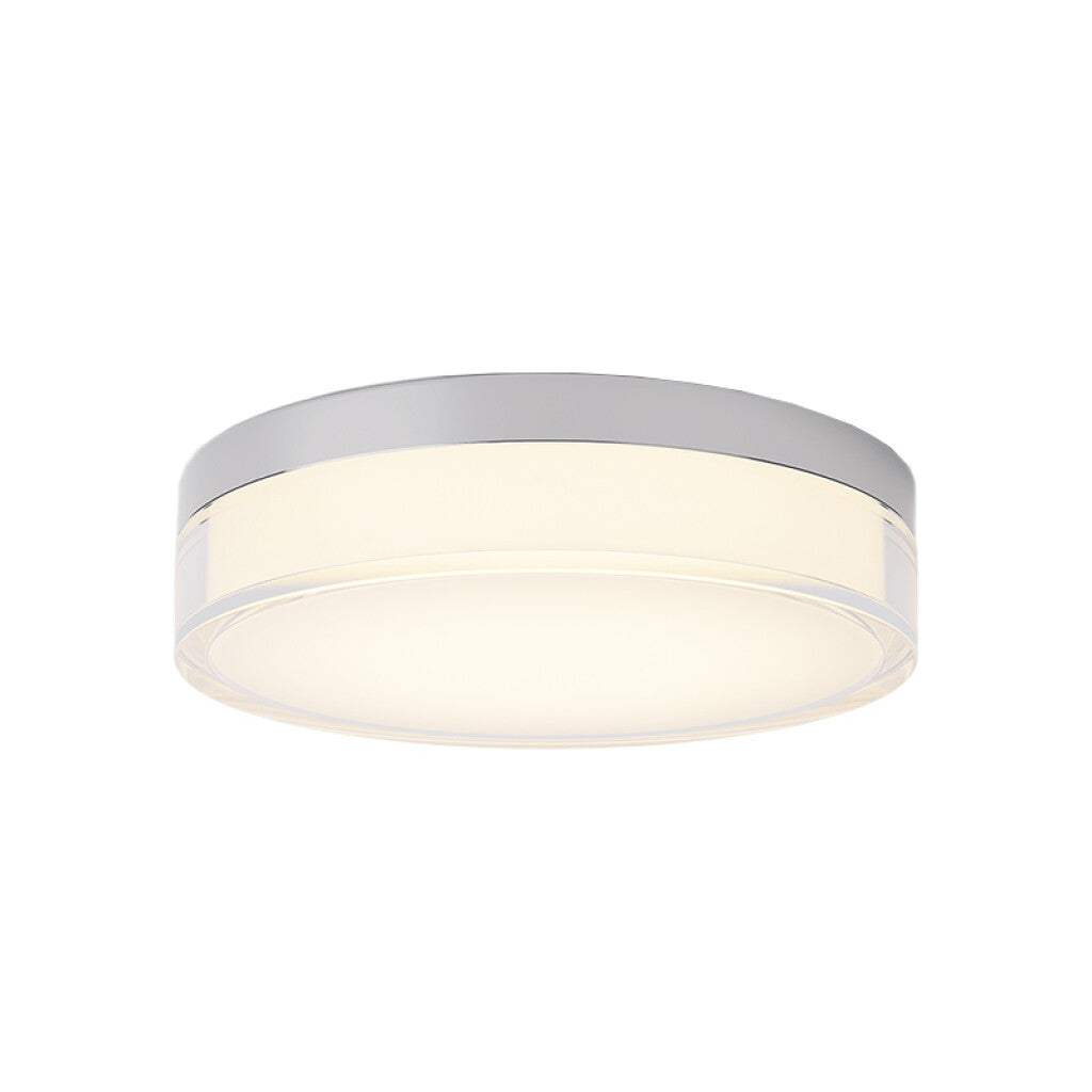 Plafón LED red. Ø230mm cromo 15W cálido dimerizable VK-ICON - VK0014