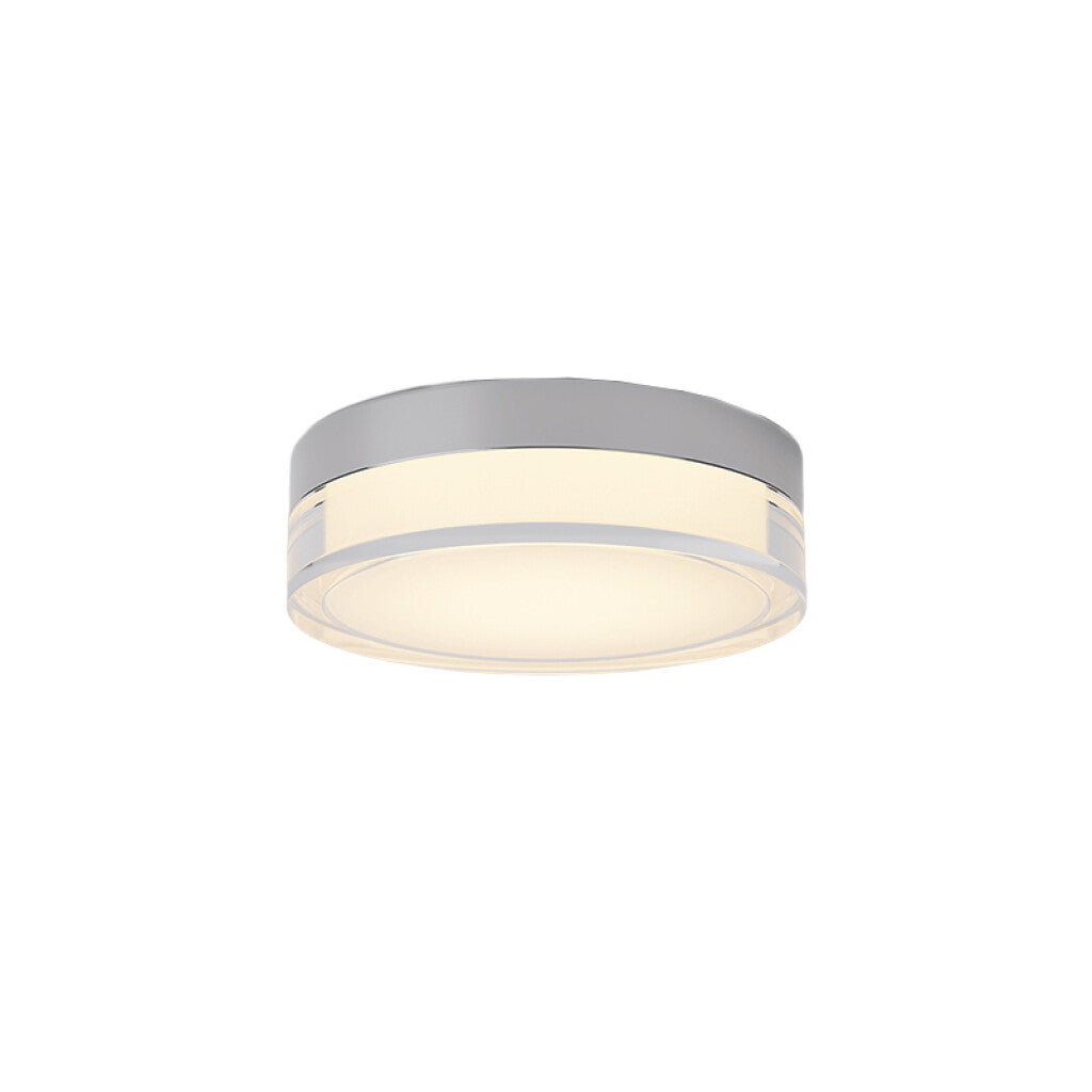 Plafón LED red. cromo Ø150mm 8W cálido dimerizable VK-ICON - VK0012