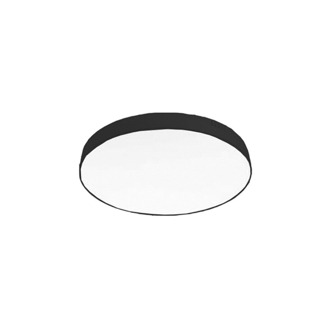 Plafón LED redondo 15W negro, luz neutra Ø16cm - NV2135
