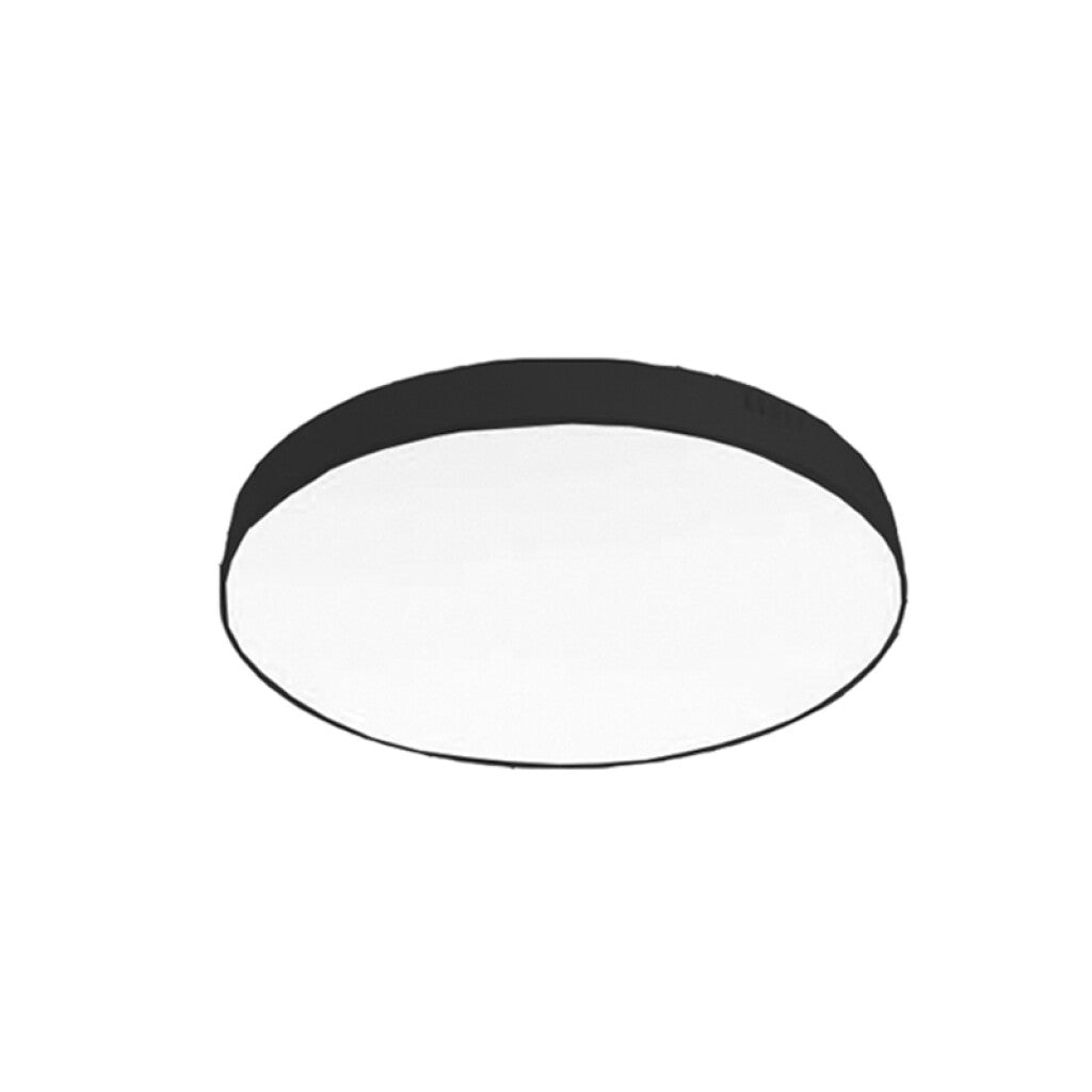 Plafón LED redondo 18W negro, luz neutra Ø21,5cm - NV2141