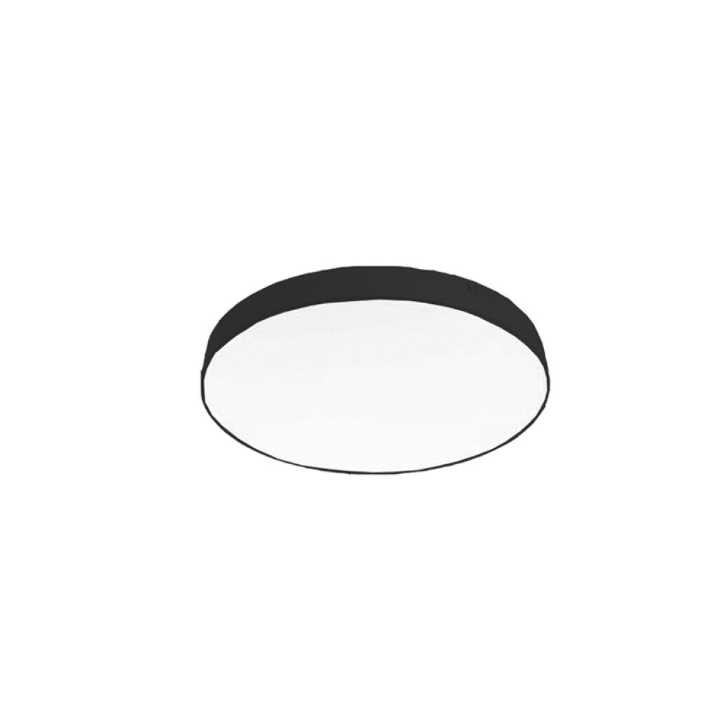 Plafón LED redondo 8W negro, luz neutra Ø11cm - NV2131