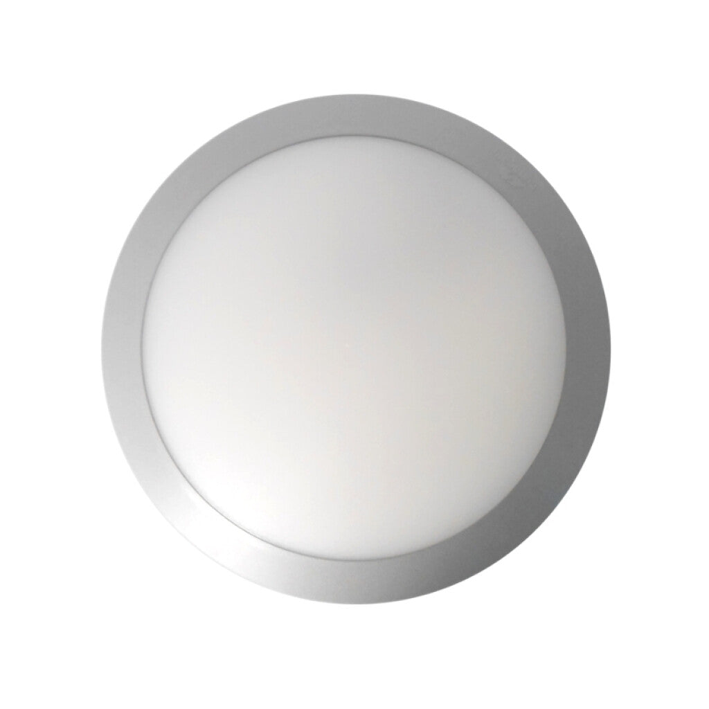 Plafón LED redondo gris IP66 2xE27 Ø350mm UMBERTA - FL0490