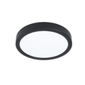 Plafón LED redondo negro 16,5W 3000K Ø210mm FUEVA5 - EG3446