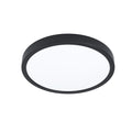 Plafón LED redondo negro 20W 3000K Ø285mm FUEVA5 - EG3450