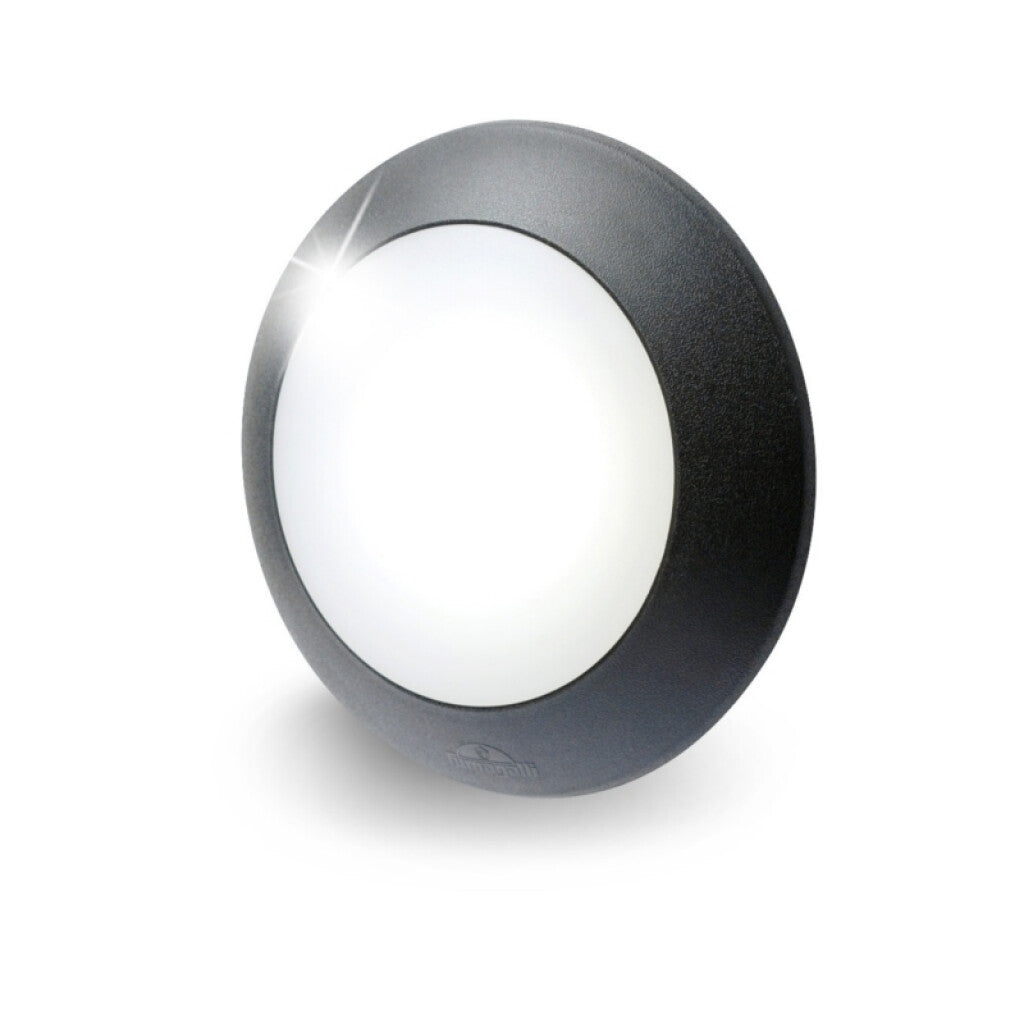 Plafón LED redondo negro IP66 GX53inc Ø200 BERTINA - FL0476