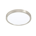 Plafón LED redondo níquel 20W 3000K Ø285mm FUEVA5 - EG3452