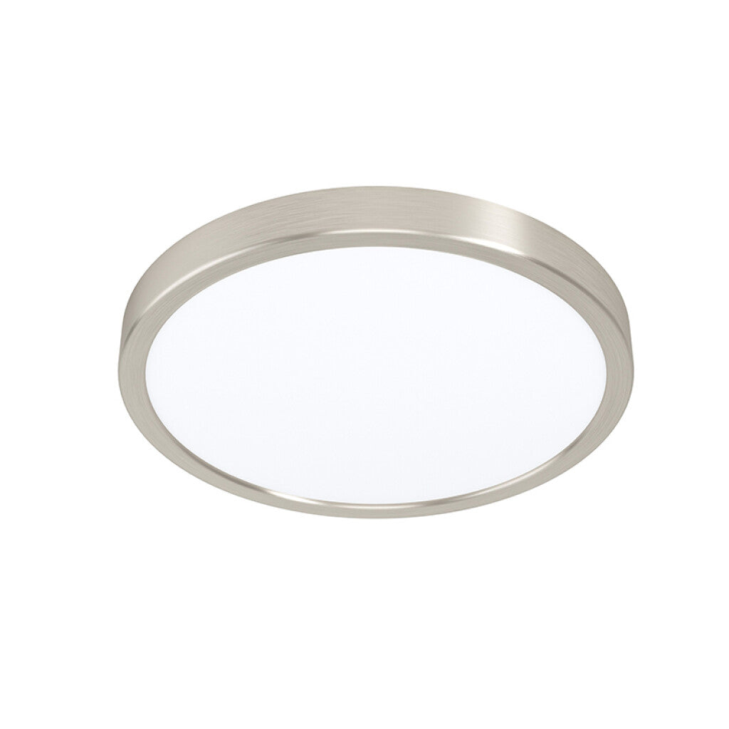 Plafón LED redondo níquel 20W 3000K Ø285mm FUEVA5 - EG3452