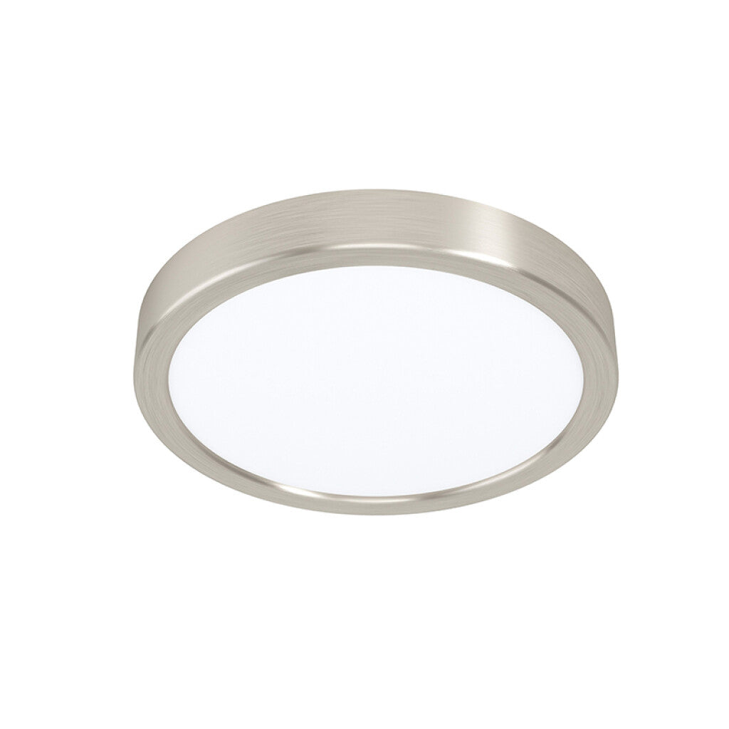 Plafón LED redondo níquel16,5W 3000K Ø210mm FUEVA5 - EG3448