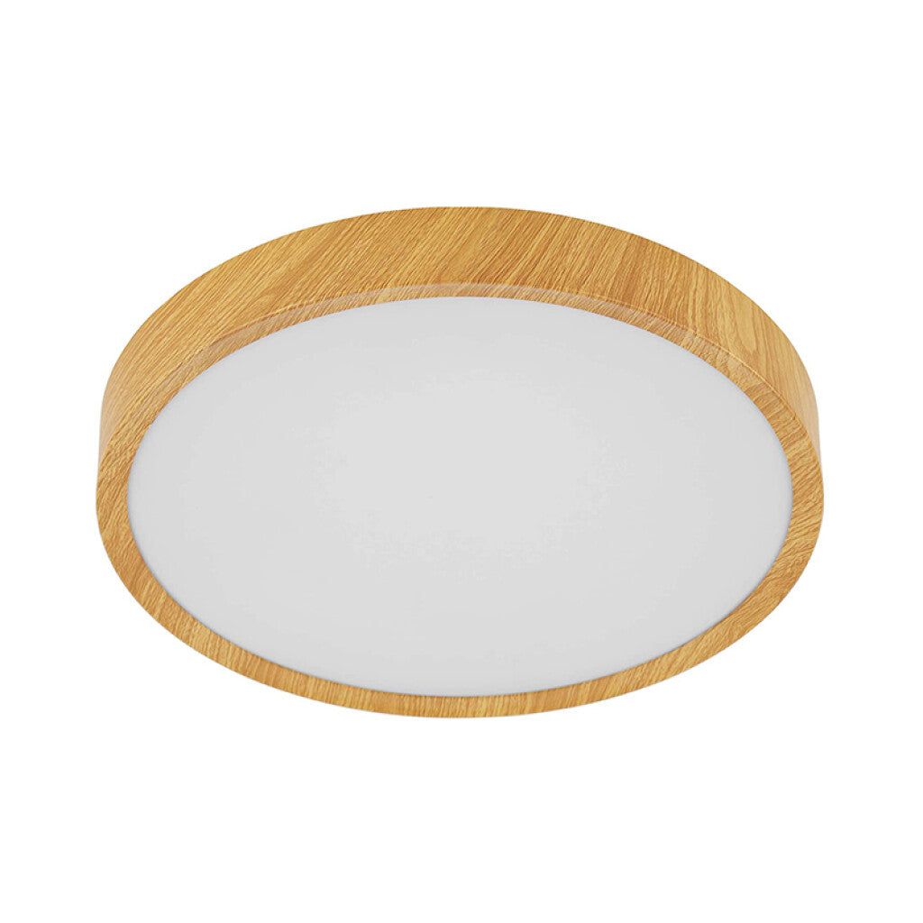 Plafón LED símil madera 16,8W 3000K Ø340 MUSURITA - EG3410